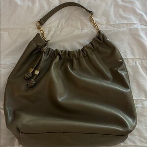 M & S Slouchy Bag, olive